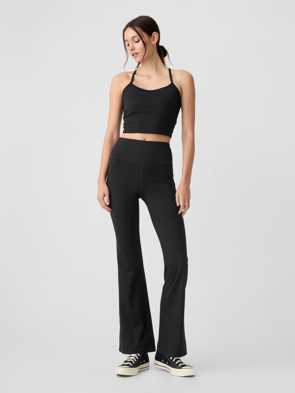 GAP Black High-Rise Flare Pants